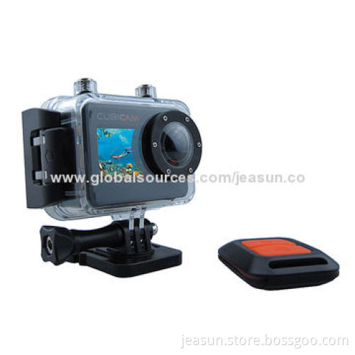 1,080P Wearable Wide Angle Action Camera with 1.5-inch LCD and RF Remote Control
